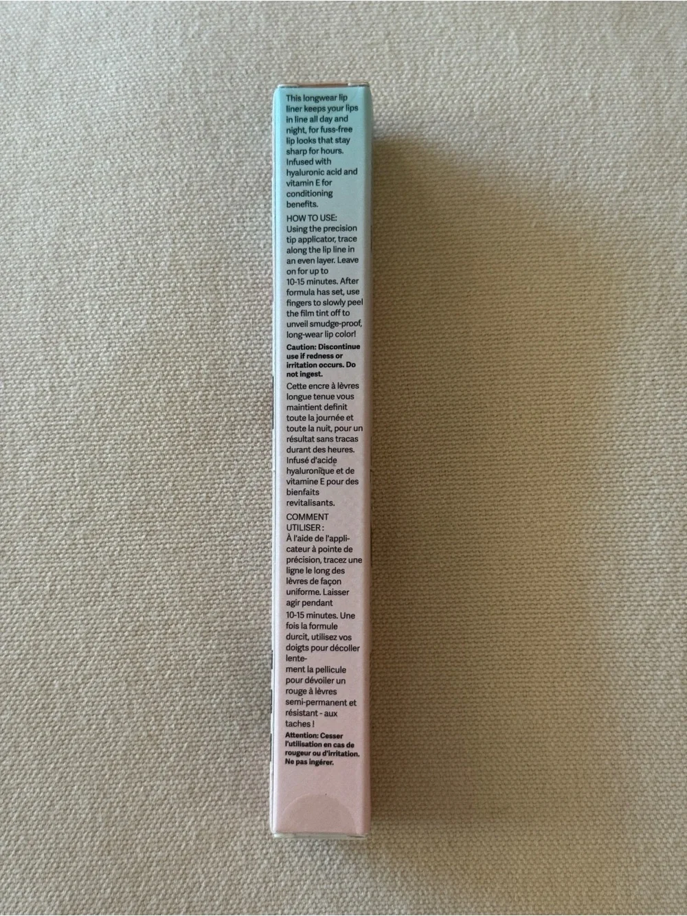 Sacheu Peel-Off Lip Liner Stay-N in 01 nOOHde NIB NWT